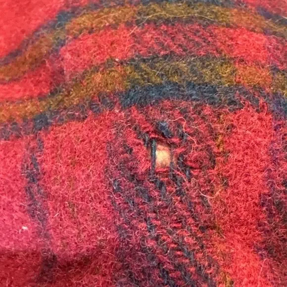 Vintage Pendleton Woolen Mills Blanket Throw Wool Plaid 52 X 68 Cabincore READ